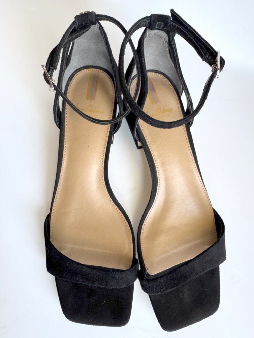 Sam Edelman Wilson Ankle-Strap Block-Heel Sandals in Black Size 8 - Picture 5 of 9
